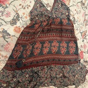 Bohemian Floral Print Dress